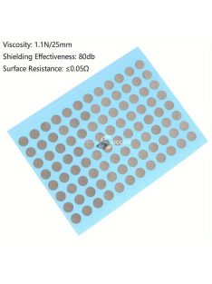   Távirányító gombokhoz használható vezetőképes szalagfoltok