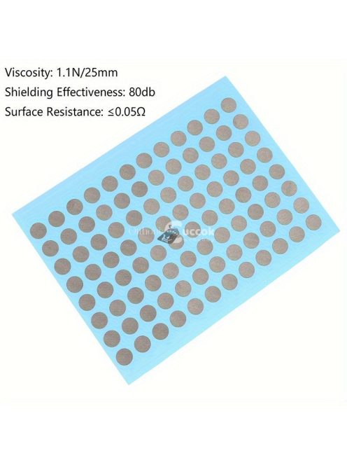 Távirányító gombokhoz használható vezetőképes szalagfoltok