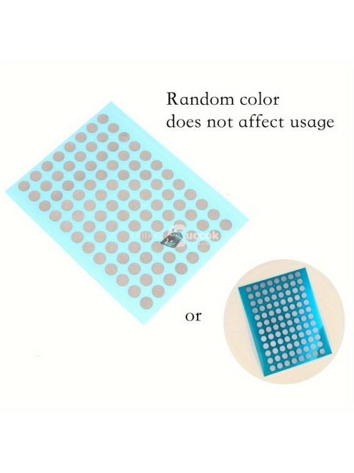 Távirányító gombokhoz használható vezetőképes szalagfoltok