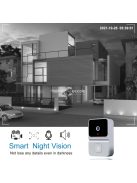 Intelligens WiFi Ajtócsengő Beépített Akkumulátorral