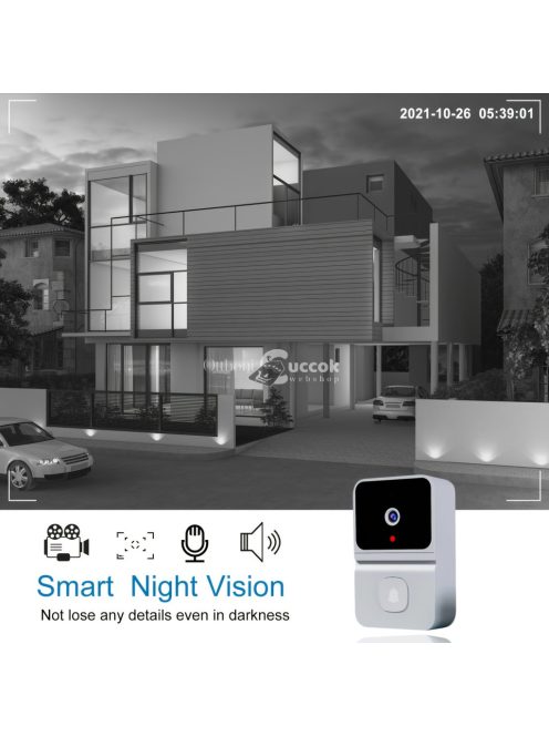 Intelligens WiFi Ajtócsengő Beépített Akkumulátorral