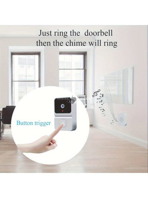 Intelligens WiFi Ajtócsengő Beépített Akkumulátorral