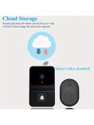 Intelligens WiFi Ajtócsengő Beépített Akkumulátorral