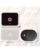 Intelligens WiFi Ajtócsengő Beépített Akkumulátorral