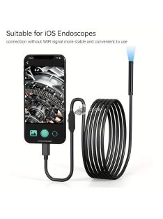   Ipari Endoszkóp Kamera Apple-hez, 5.5mm Objektív, 1080P HD Felbontás