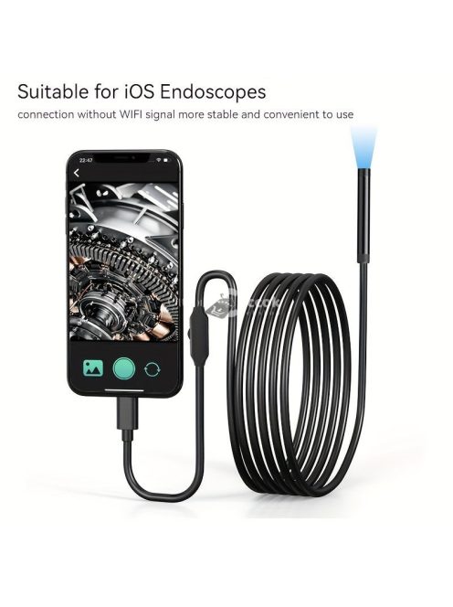Ipari Endoszkóp Kamera Apple-hez, 5.5mm Objektív, 1080P HD Felbontás