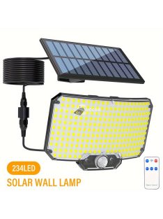 234 LED kültéri napelemes lámpa mozgásérzékelővel