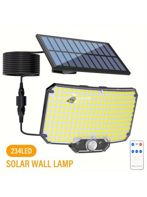 234 LED kültéri napelemes lámpa mozgásérzékelővel