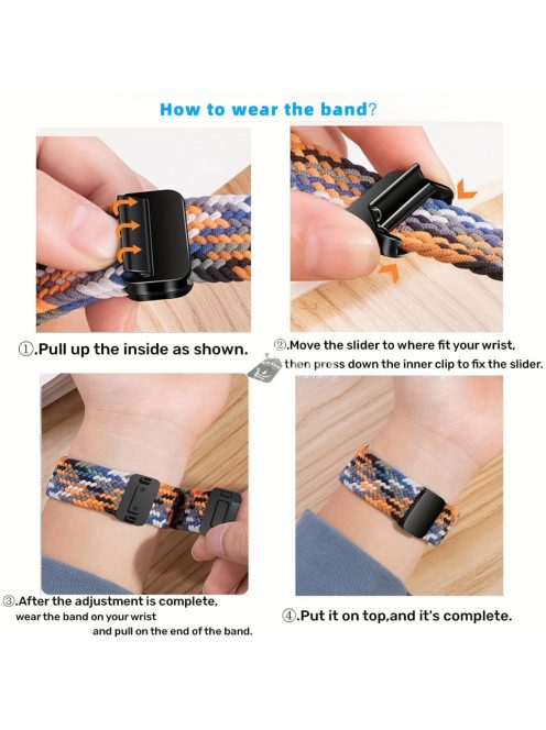 Applewatch Mágneses Pattintós Nylon Fonat