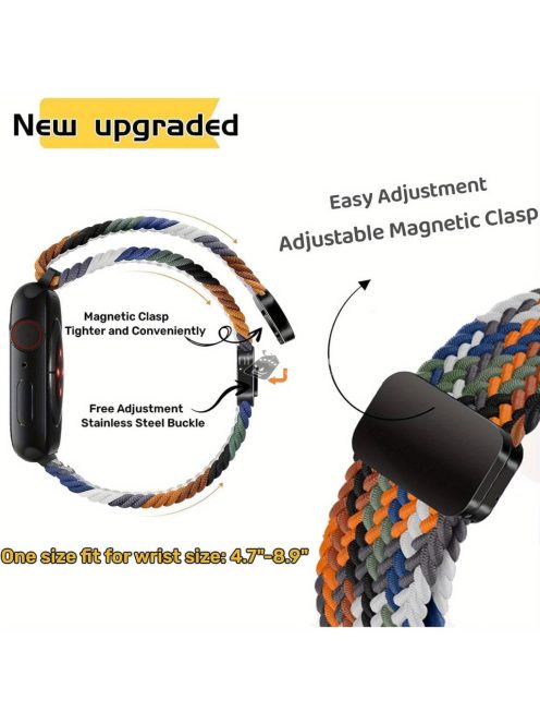 Applewatch Mágneses Pattintós Nylon Fonat