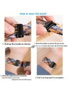 Applewatch Mágneses Pattintós Nylon Fonat