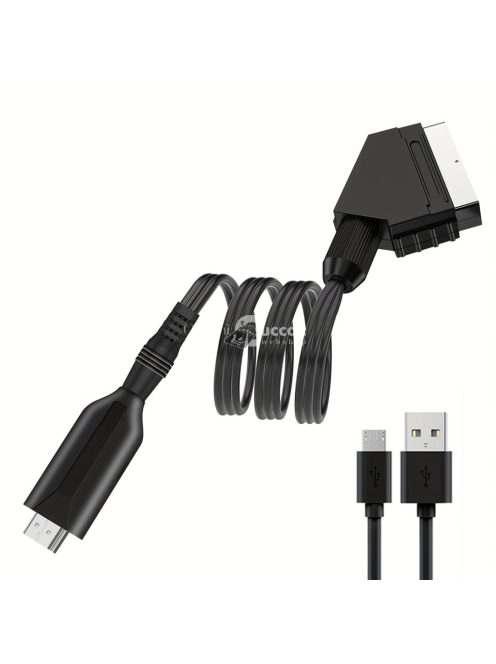 1 db 2024-es modell Scart-HDTV átalakító adapter kábel