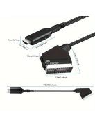 1 db 2024-es modell Scart-HDTV átalakító adapter kábel