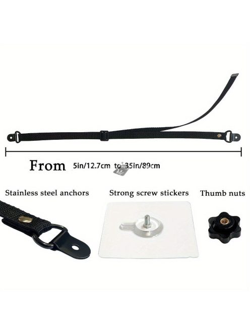 2 csomag állítható TV biztonsági heveder