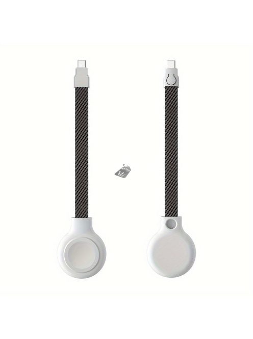 USB Type-C fonott töltőkábel és mágneses vezeték nélküli töltő, kompatibilis az Apple Watch órákhoz