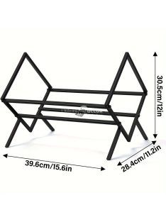 Gramofonlemez polcok modern fekete fém kialakítással