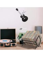 Gramofonlemez polcok modern fekete fém kialakítással