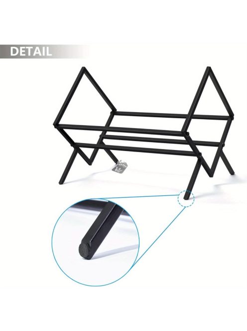 Gramofonlemez polcok modern fekete fém kialakítással