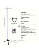 Intelligens LED padlólámpa, RGB lámpa távirányítóval