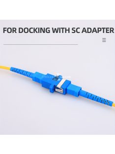 1db SC-SC Száloptikai Kapcsoló Adapter Karimával