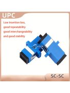 1db SC-SC Száloptikai Kapcsoló Adapter Karimával
