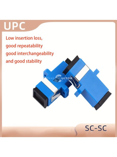 1db SC-SC Száloptikai Kapcsoló Adapter Karimával