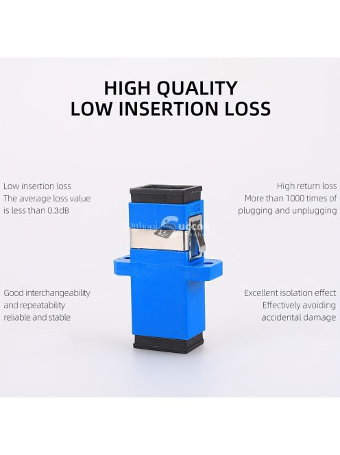 1db SC-SC Száloptikai Kapcsoló Adapter Karimával