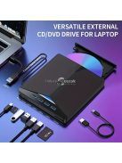 7-az-1-ben USB 3.0 Hordozható CD/DVD Meghajtó