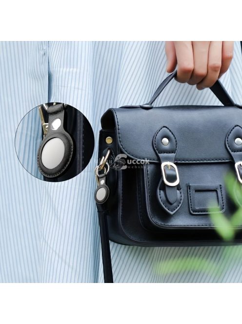 Airtag Műbőr Védőtok