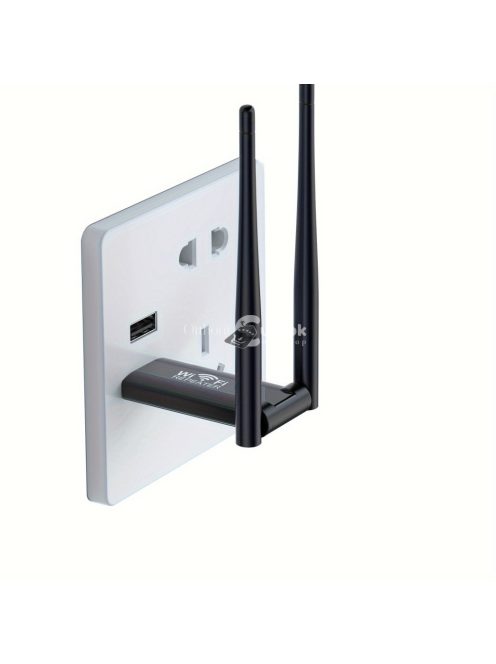 USB vezeték nélküli WiFi hatótávnövelő, 300Mbps hálózati jelerősítő