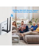 USB vezeték nélküli WiFi hatótávnövelő, 300Mbps hálózati jelerősítő