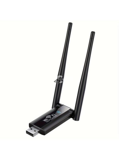USB vezeték nélküli WiFi hatótávnövelő, 300Mbps hálózati jelerősítő