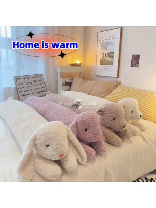 Boho stílusú, kézzel mosható, hímzett macskás hosszú párna