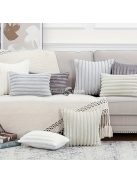 2db Puha Kényelmes Csíkos Dekoratív Párnahuzat