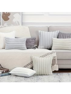 2db Puha Kényelmes Csíkos Dekoratív Párnahuzat