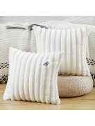 2db Puha Kényelmes Csíkos Dekoratív Párnahuzat