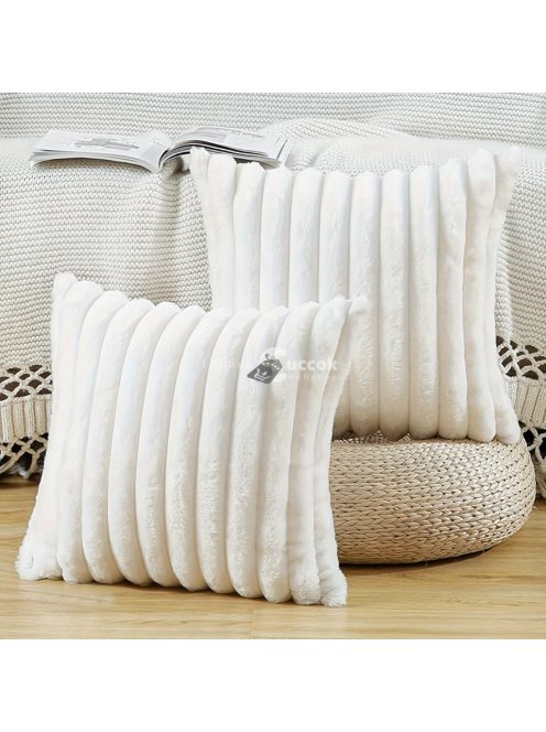 2db Puha Kényelmes Csíkos Dekoratív Párnahuzat