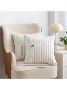 2db Puha Kényelmes Csíkos Dekoratív Párnahuzat