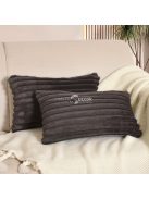 2db Puha Kényelmes Csíkos Dekoratív Párnahuzat