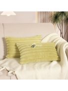 2db Puha Kényelmes Csíkos Dekoratív Párnahuzat