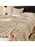 Kényelmes Bordázott Kötött Takaró Párnahuzattal