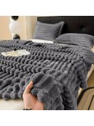 Kényelmes Bordázott Kötött Takaró Párnahuzattal