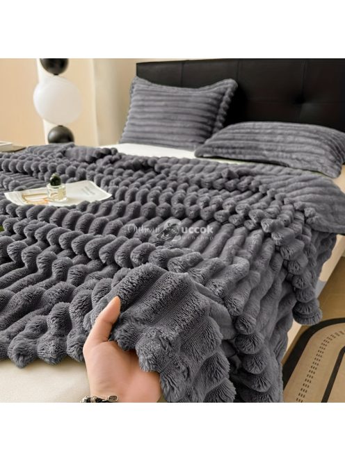 Kényelmes Bordázott Kötött Takaró Párnahuzattal