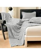 Kényelmes Bordázott Kötött Takaró Párnahuzattal