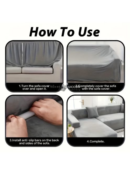 Csúszásmentes Puha Kanapéhuzat Habos Rögzítő