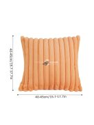 Kényelmes Plüss Bársony Kanapé Háttámla Párna