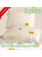 2 Pár Szójaszálas Háromdimenziós Légáteresztő Magas Minőségű Párna