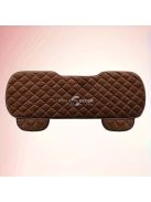 Luxus fekete plüss autó hátsó üléshuzat gyémánt mintás varrással