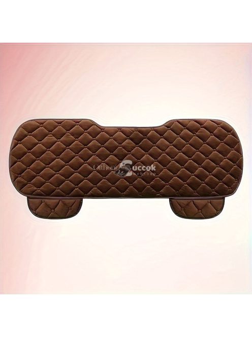 Luxus fekete plüss autó hátsó üléshuzat gyémánt mintás varrással