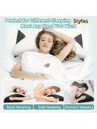 Ergonomikus Ortopéd Cervikális Memóriahab Párna Levehető Kötött Poliészter Huzattal